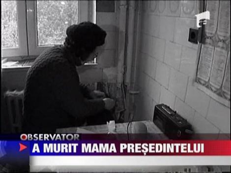 Basescu, indoliat! Mama sa a decedat