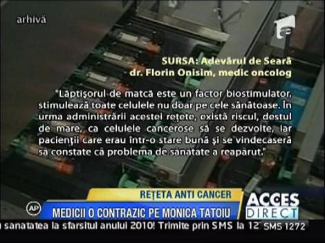 Specialistii critica reteta anti-cancer a Monicai Tatoiu