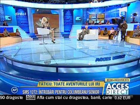 Cuprins de dor, isi vede nepotica, Irina, pe internet