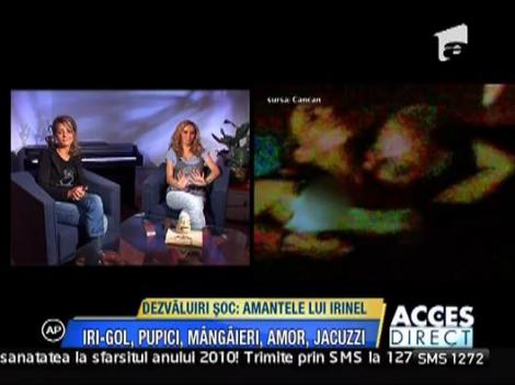 Irinel a aparut gol si le-a invitat pe blonde in jacuzzi