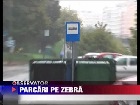 Parcari pe zebra in Piatra Neamt
