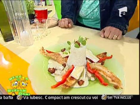 Piept de pui in sos Bechamel