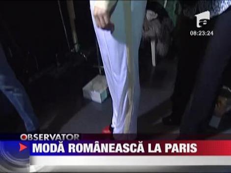 Moda romaneasca la Paris