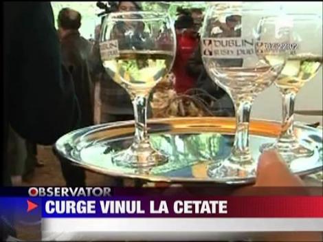 Curge vinul la cetatea Targu Mures