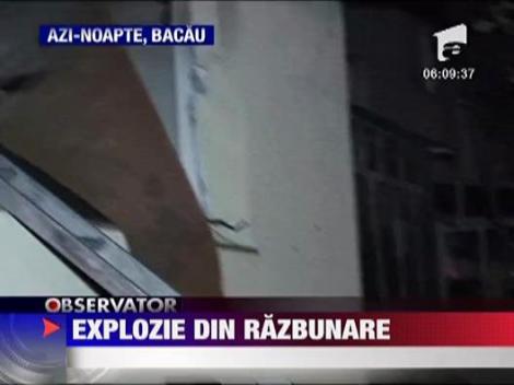 Explozie la bloc in Bacau