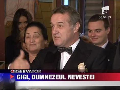 Gigi Becali face show la nunta