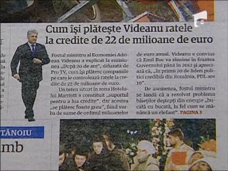 Mircea Badea: "Cum isi plateste Adriean Videanu ratele ?