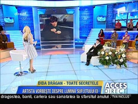 Dida Dragan - cu lacrimi in ochi, coplesita de emotii
