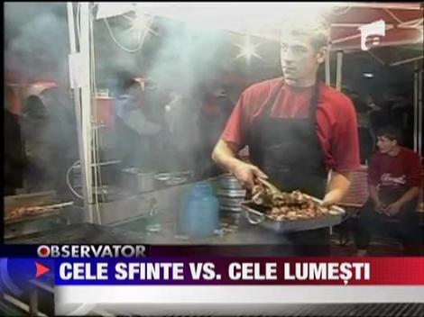 A lesinat la coada sfanta