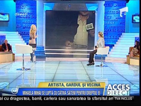 Mihaela Mihai se lupta cu satenii pentru dreptul ei