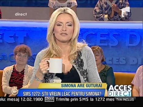 Simona are guturai. SMS la 1272 pentru a oferi leacuri