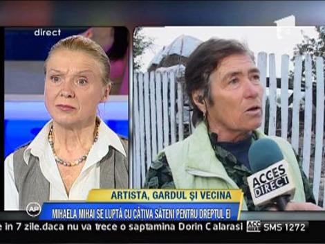 Mihaela Mihai si vecina se contrazic in direct