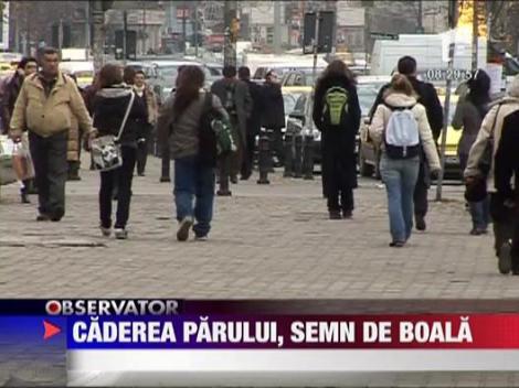 Caderea parului, semn de boala