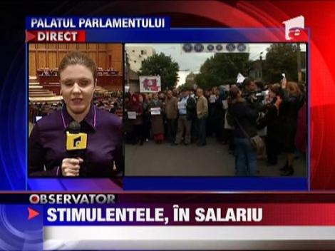 Stimulentele vor fi introduse in salariul de baza