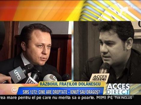 Razboiul fratilor Dolanescu. Cine are dreptate, Ionut sau Dragos?