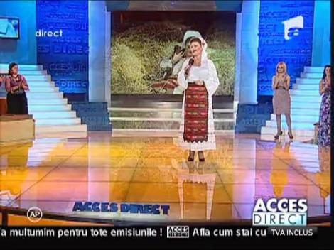 Steliana Sima a cantat la Acces Direct