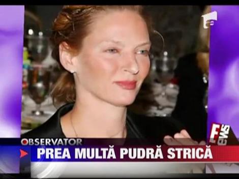 Uma Thurman, pudrata in exces