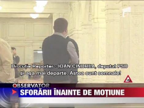 Sforarii inainte de motiune