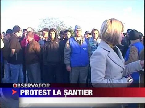 Protest la santier din Mangalia