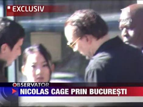 Nicolas Cage, plimbare prin Bucuresti