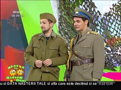 Ziua Armatei cu Colonelul Razvan si soldatul Dani