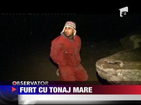 Furt cu tonaj mare! 20 de tone de fier