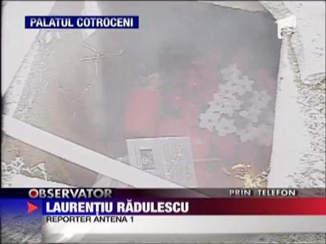 Poza presedintelui, arsa la Cotroceni