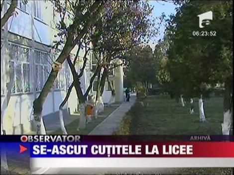 Eleva injunghiata in liceu