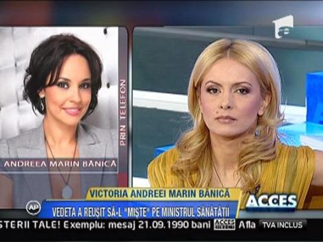 Andreea Marin Banica a invins sistemul medical