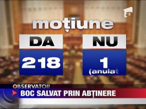 Boc salvat prin abtinere