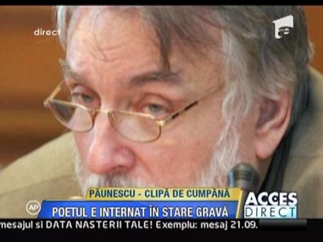 Adrian Paunescu, in stare grava la spital