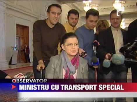 Ministru cu transport special
