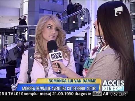 Andreea, romanca lui Van Damme!