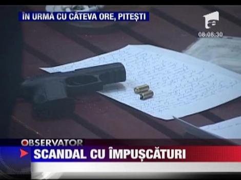 Scandal cu impuscaturi