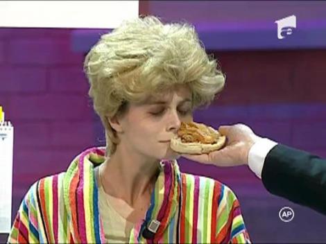 Basescu si invatatoarea din greva foamei