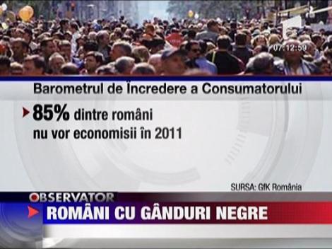 Romanii au ganduri negre pentru 2011