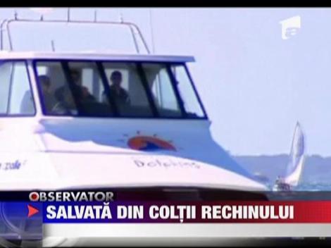 Salvata din coltii rechinului