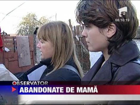 Fetite abandonate de mama