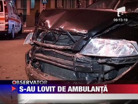 Accident cu ambulanta in Pitesti