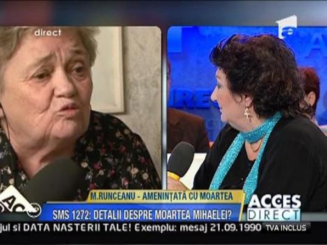 Elena Runceanu: "Moartea Mihaelei a fost comandata"