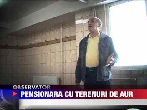 Pensionara cu terenuri de aur