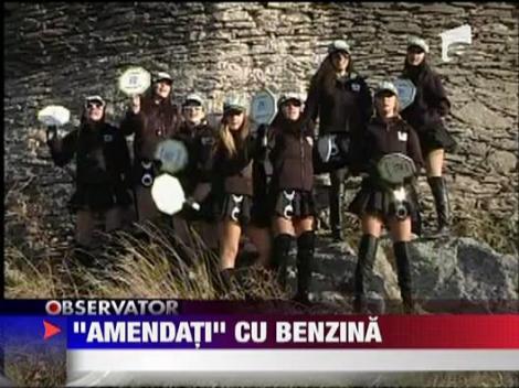 "Amendati" cu benzina