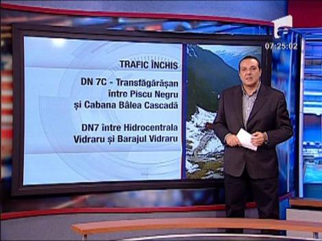 Trafic inchis pe Transfagarasan