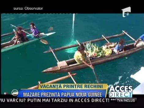Vacanta lui Mazare in Papua Noua Guinee, printre rechini