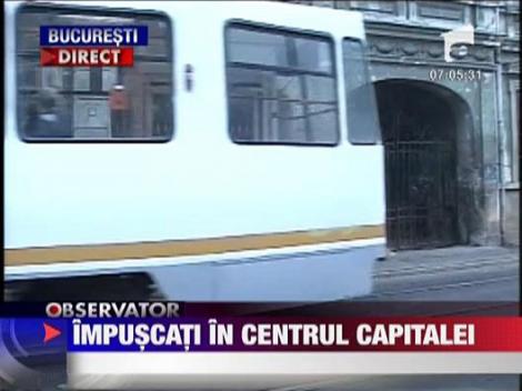 Scandal cu focuri de arma in Capitala