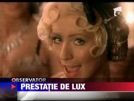 Prestatie de lux pentru Christina Aguilera