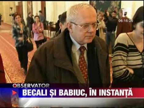 Victor Babiuc si Gigi Becali trimisi in judecata pentru abuz in serviciu