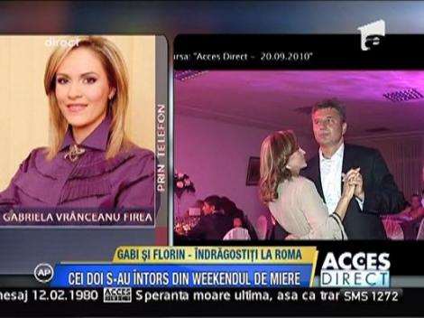 Gabriela Firea si Florin Pandele - weekend de miere la Roma