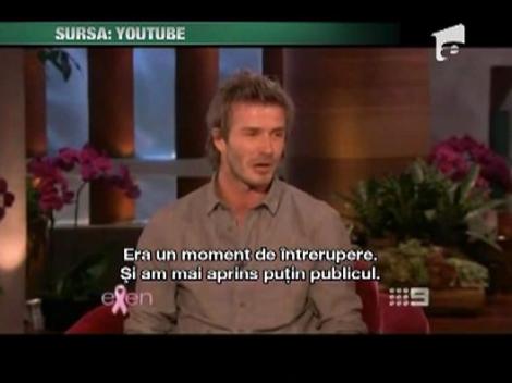 Beckham s-a certat cu sotia in direct la tv