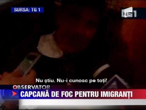 Capcana de foc pentru imigranti, in Milano